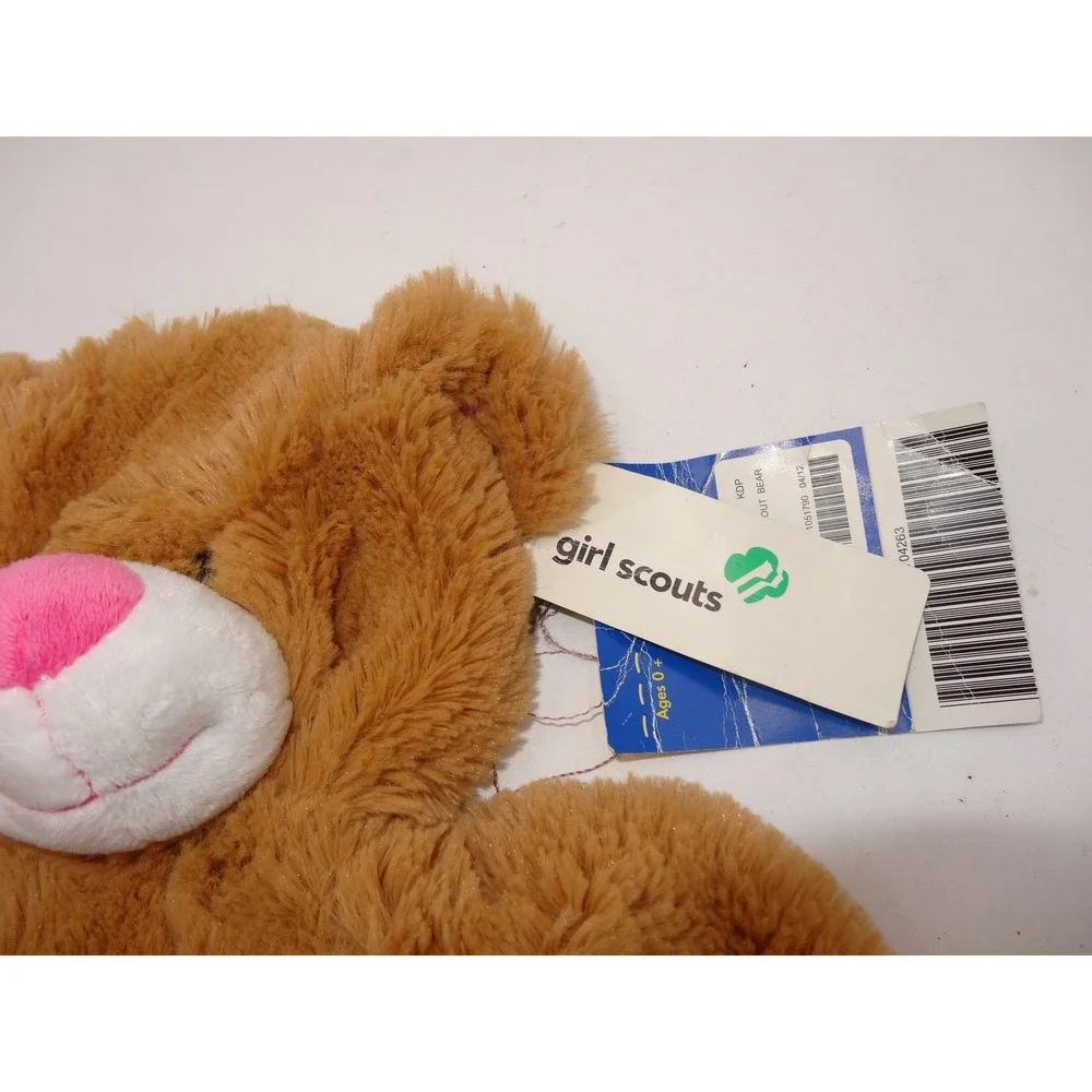 Build-A-Bear Girl Scouts 100th‎ Anniversary Brown Plush Bear Unstuffed NWT 2012